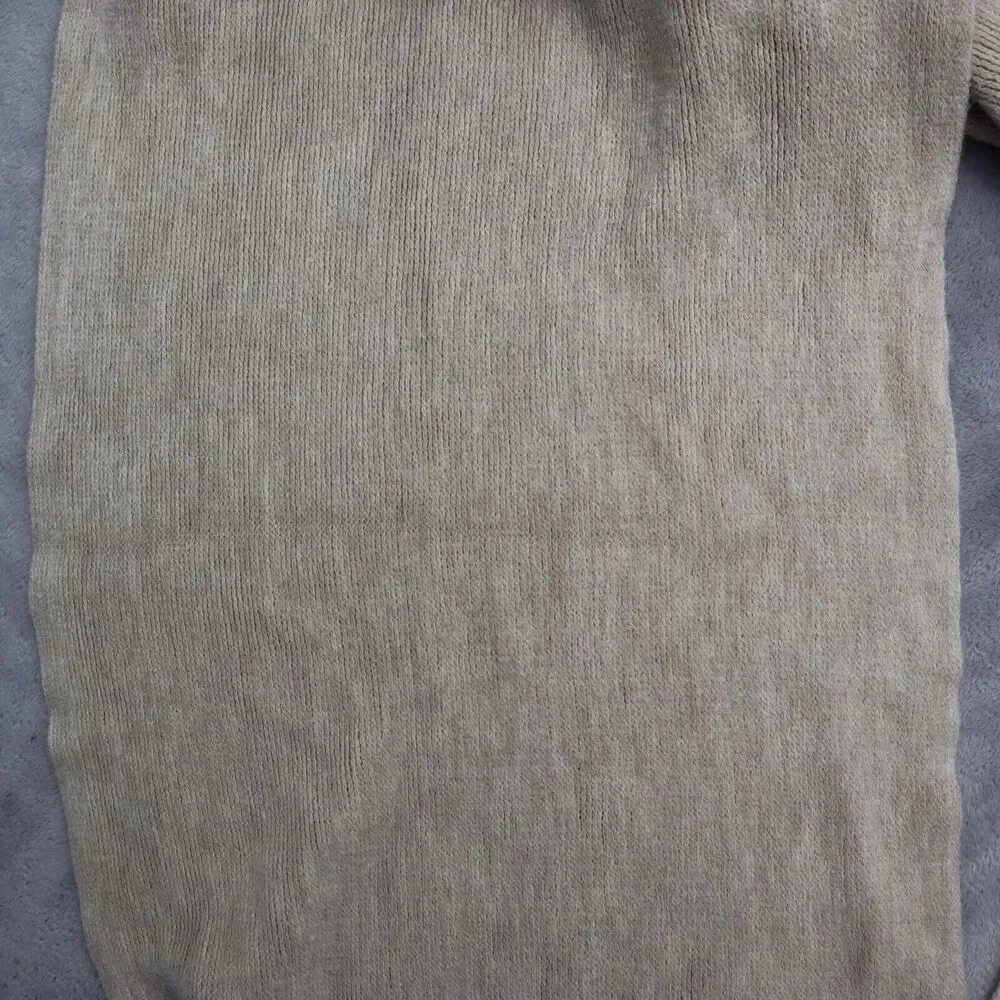Calvin Klein Scarf Womens Brown Rectangle Beaded Fringe Knitted Outwear